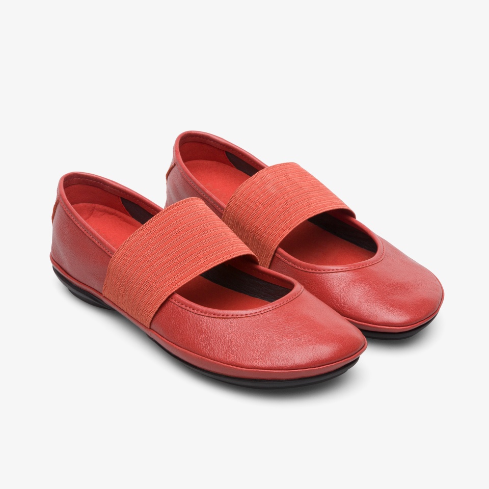 Camper Right Red - Camper Women's Ballerinas ||4352-QHKUL||